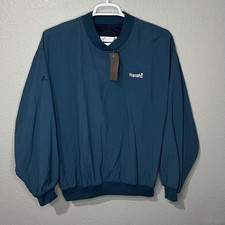 Vintage Haley Harrahs Windbreaker Mens Small S Green Pullover Golf Made In USA