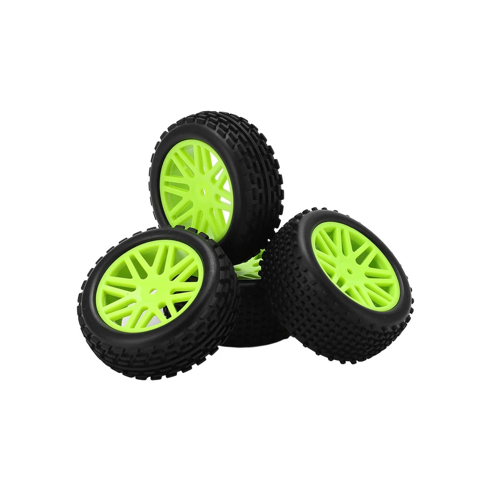 (Grün) 86mm Felge Gummireifen Mit V-Loch Umriss Für WLToys 144001 124018 1 DY^ - Bild 4 von 4