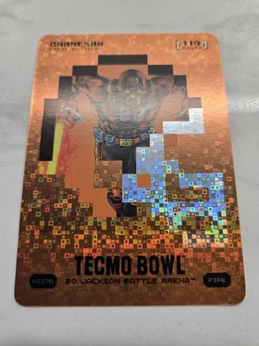 Bo Jackson Battle Arena Tecmo Bowl Chainsaw (Devon Achane) Fire Helmet Icon