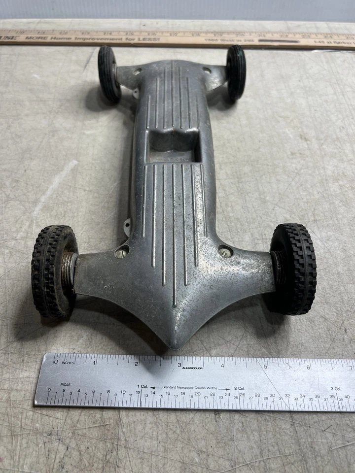 VINTAGE THIMBLE DROME PROP ROD CHASSIS Base & Wheel/Axle - Very Cool - Image 2 of 4
