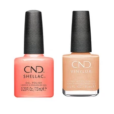 CND VINYLUX & Shellac DUO Dynamic Duality FALL 24 - Apribot