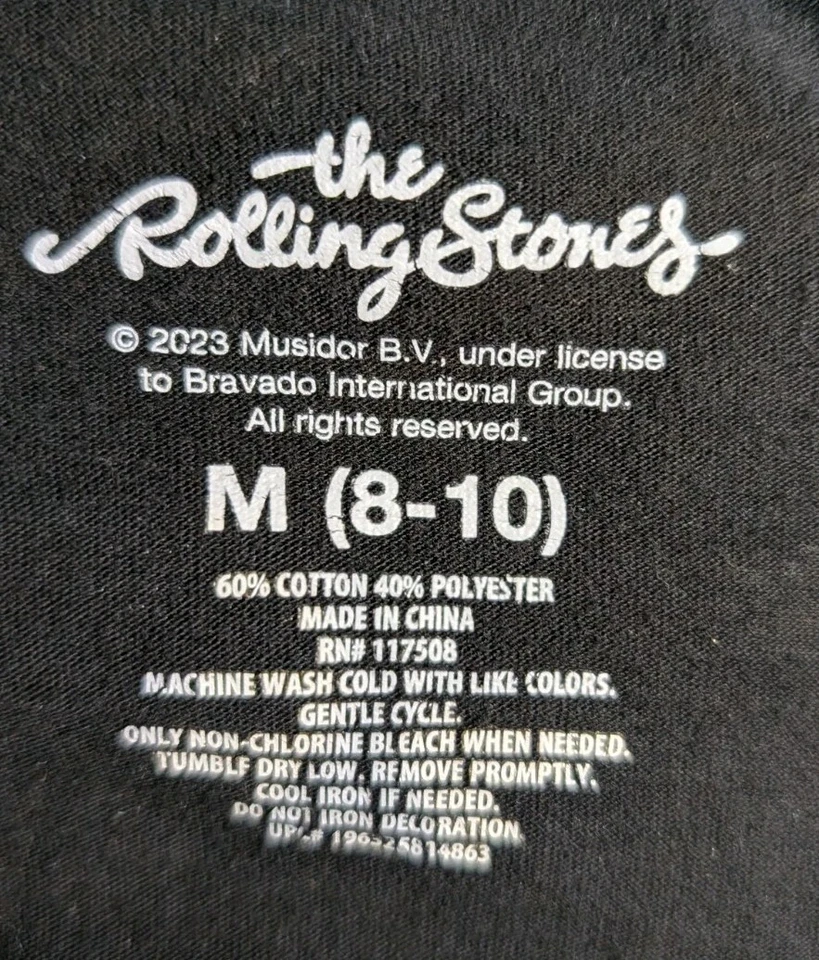 Rolling Stones Retro Concert T Shirt Size M (8-10) - Image 3 of 4
