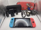 Nintendo Switch HAC-001(-01) Console Neon Red & Blue Bundle With Accessories