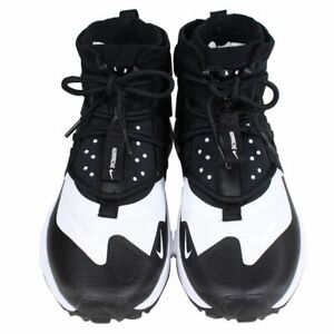 nike huarache gripp black and white