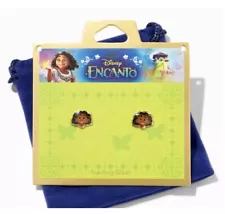 Disney Encanto MIRABEL Sterling Silver Enamel Stud Earrings New