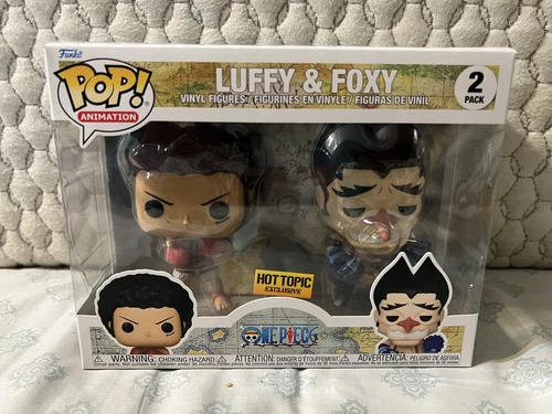 Funko POP! Animation One Piece Luffy & Foxy 2-pack Hot Topic IN HAND FREE SHIP!