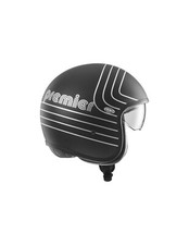 Casque Helmet Jet Vintage Ex Argent Chromé Bm Taille XL