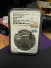 2016 W BURNISHED AMERICAN SILVER EAGLE 30TH ANN LET EDGE NGC MS69