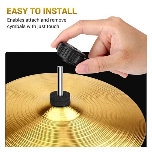 6 PCS Plastic Cymbal Nuts,-Set Cymbal for Percussion Drum Kit,Percussion8724 - Imagen 7 de 8