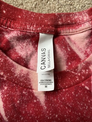 Bleach Dyed Red Shirt | eBay