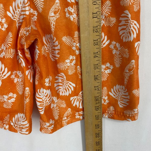 Tommy Bahama Boys Large Swim Shorts Trunks Orange Floral Bird Print Mesh Lined - Picture 7 of 7