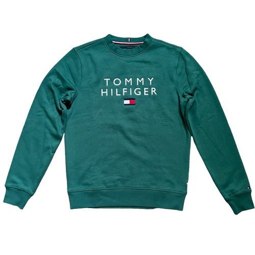 NWT Tommy Hilfiger Mens Embroidered Chest Logo Fleece Crewneck Sweatshirt All Sz - Picture 21 of 28