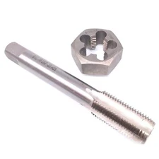 US Stock HSS 9/16-18 Tap & 9/16-18 Hexagon Die Thread Right Hand Set