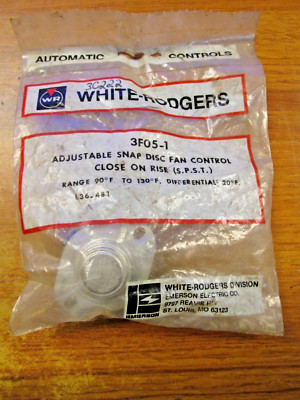 NEW. WHITE-RODGERS SNAP DISC FAN CONTROL CAT# 3F05-1 ... ZB-96 | eBay