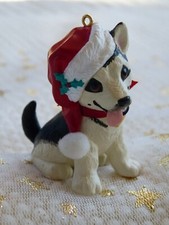 Hallmark Keepsake Ornament Puppy Love 1999 9 German Shepherd Exc. Condition