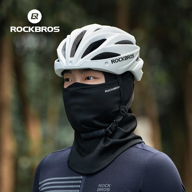 ROCKBROS Fleece Full Face Bicycle Mask Warmth Windproof Stretch Warmer Winter - Image 4 of 4