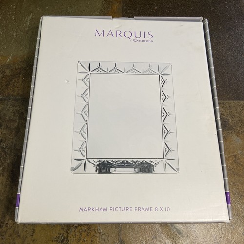 Cadre photo en cristal WATERFORD Marquis Markham 8 x 10 pouces luxe magnifique