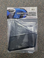 R&G Racing Oil Cooler Guard, Black, Ducati Panigale V4, Streetfighter, OCG0038BK