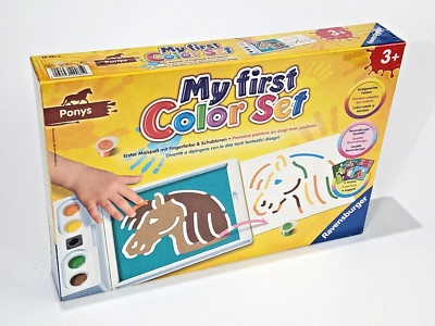 My first Color Set Ponys Malspaß mit Schablonen  Ravensburger ab 3 Jahren