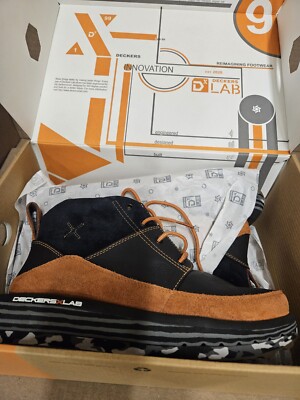 NEW DECKERS X LAB Black RUST  BOOT SIZE 8/9 U KO-Z Chukka Splash 1133250 Mens