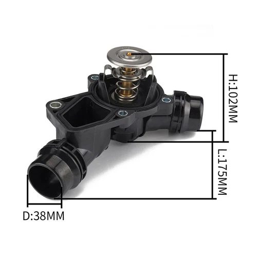 11531437040 Thermostat Housing For BMW X5 X3 Z3 Z4 325i 330i 525i 530i 2.5L 3.0L - Picture 5 of 6