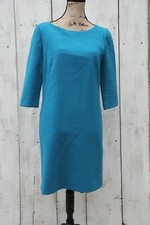 ANN TAYLOR Size 6 Blue 3/4 Sleeve Sheath Dress Above Knee NEW with Tags