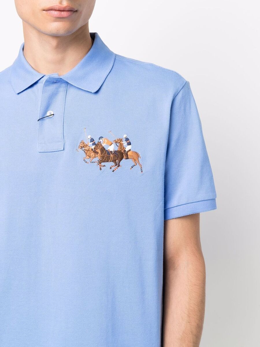 Polo Ralph Lauren Custom Slim Fit Triple Pony Mesh Polo Polo Ralph Lauren Custom Slim Fit Triple Pony Mesh Polo