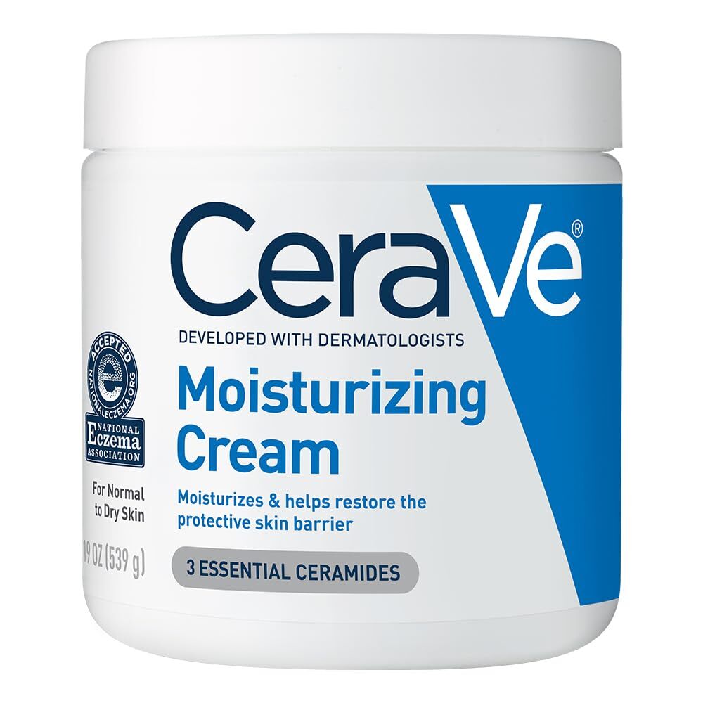 CeraVe Moisturizing Cream for Dry Skin – Hydrates Face and Body, Long-Lasting Moisture