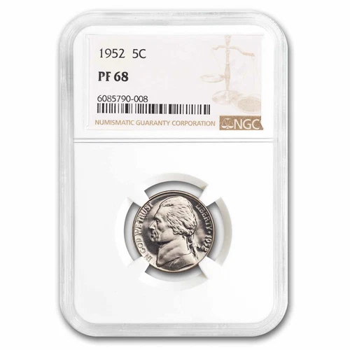 1952 Jefferson Nickel PF-68 NGC