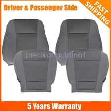 Driver & Passenger Bottom & Lean Back Cloth Seat Cover For 2015-2020 Ford F150