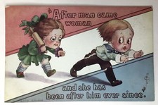 Comic Postcard Frederick L. Cavally After Man...