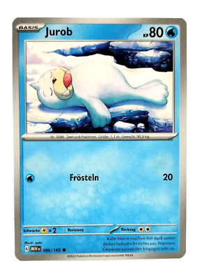 Pokemon Karte: Jurob 086/165 Pokemon 151 MEW Deutsch NM