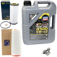 MotoröL Filter Set 5W40 5Liter + ÖLablassschraube FüR Bmw 318D E46 320Td Cd