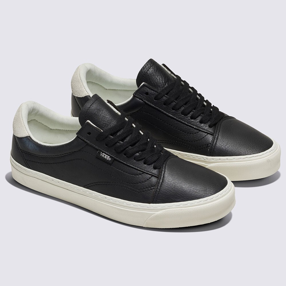 Vans Genuine Leather Old Skool Lux Skate Sneakers Shoe Black Vans Genuine Leather Old Skool Lux Skate Sneakers Shoe Black