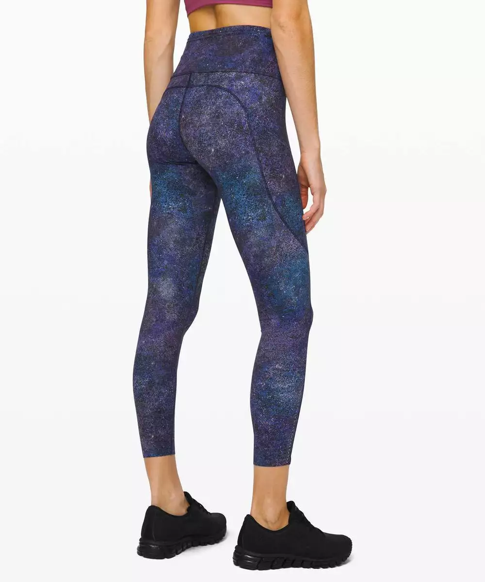 NWOT Lululemon Fast Free Tight II 25 *Nulux Polar Lights Blue Multi, SIZE: 10