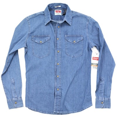 New Wrangler Premium Denim Shirt Light 