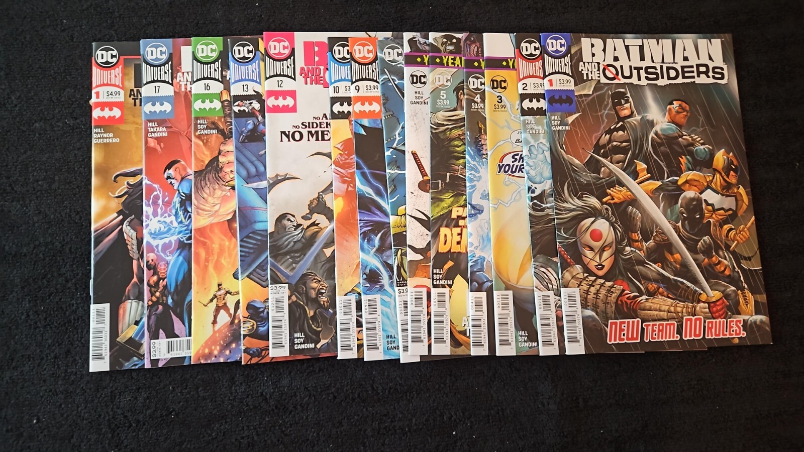 2019 DC COMICS BATMAN AND THE OUTSIDERS LOT OF 14 (#1-17+ ANNUAL) VFNM/NM UNREAD