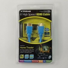 XTREME Cables 6 Foot High Speed HDMI to HDMI Cable 24 kt Gold Connectors NIB 