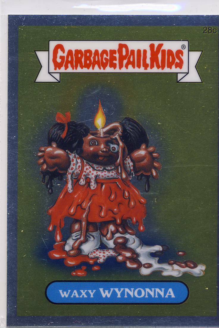 Waxy WYNONNA #28c 2013 Garbage Pail Kids Chrome trading card — raw and PSA graded price guide