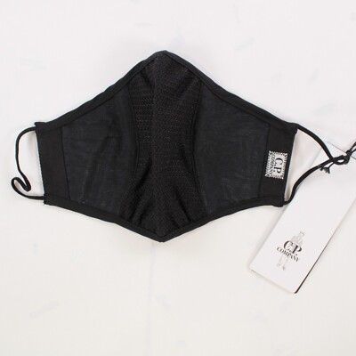 C.P. (CP) Company NWT Mesh/Knit Reusable Face Mask One Size in Solid Black