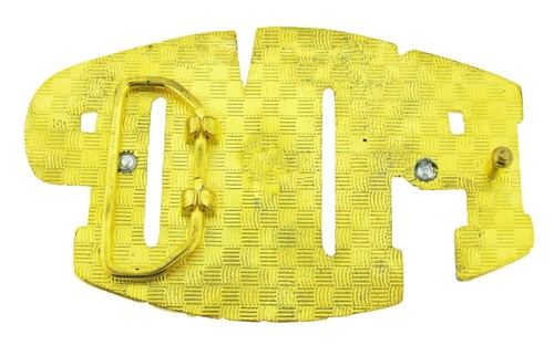 Pimp Text Belt Buckle Hip Hop Punk rock Hard Gold Metal Finished New Men - Picture 2 of 2