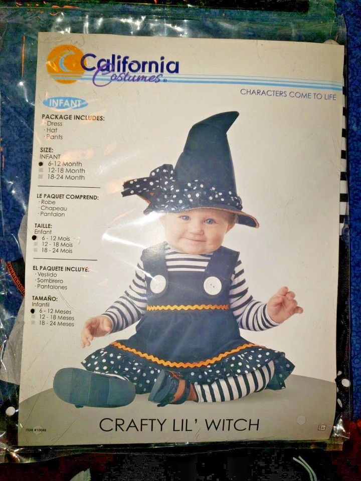 California Costumes 10048 Crafty Lil' Witch/Infant size 6-12 months - Image 2 of 2
