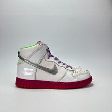 Nike Dunk High White Metallic Purple Athletic Shoes 316604-107 Youth Size 5.5