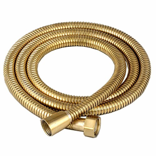 Stainless Steel Gold Shower Hose 59" Handheld Shower Hose W/Solid Brass