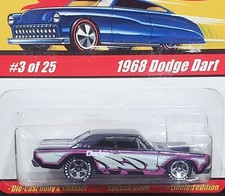 Hot Wheels 68 1968 Dodge Dart Car Classics Mopar Car 3 Of 25 Series 1 Dark Blue