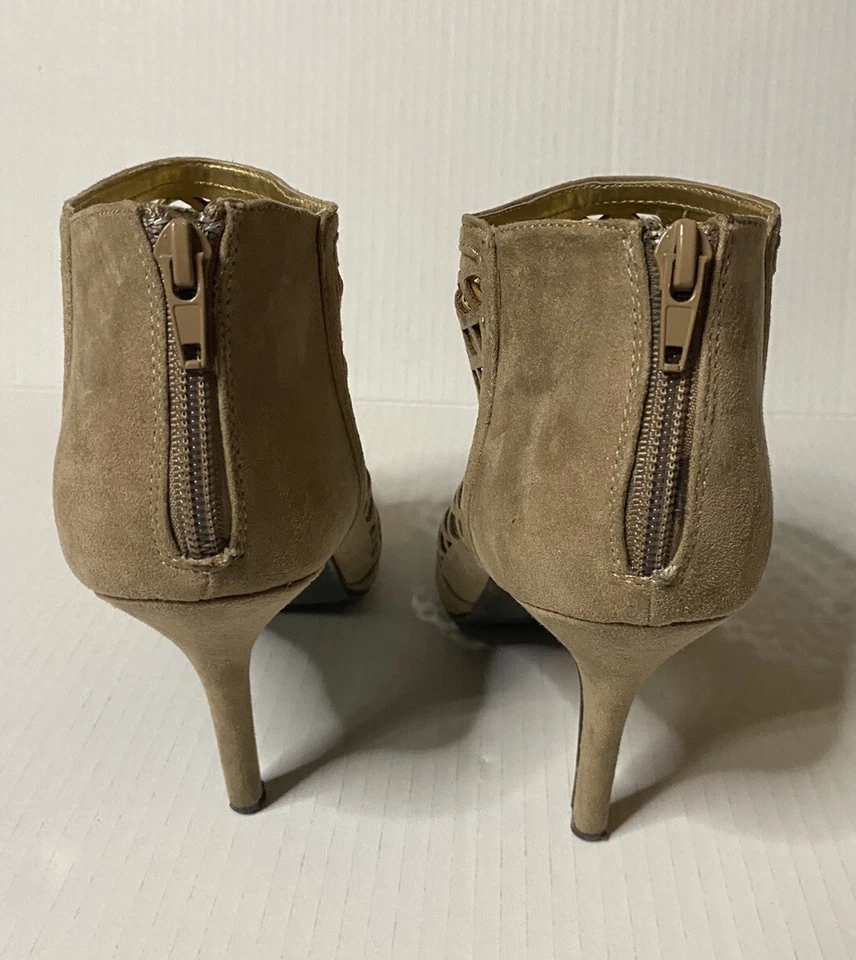 Botas de gamuza Rampage con cremallera para mujer talla 9 beige recortadas Foto 3 de 4