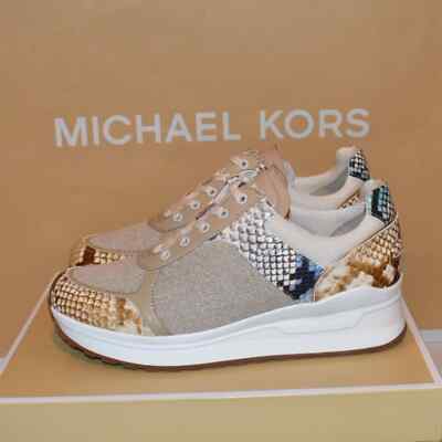 Michael Kors Lindy Mixed-Media Trainer Size