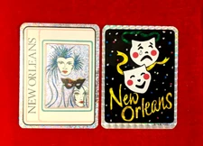 RARE Collectible 3X4" NEW ORLEANS Mardi Gras Prismatic Glitter Stickers Set of 2