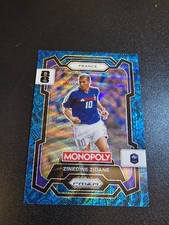 2026 Panini prizm world cup Monopoly soccer blue wave-Zinedine Zidane