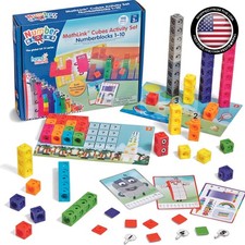 MathLink Cubes Numberblocks 1-10 Activity Set: 30 Engaging Math Adventures